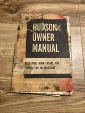 HUDSON HORNET PACEMAKER ORIGINAL FACTORY OWNERS MANUAL rough shape