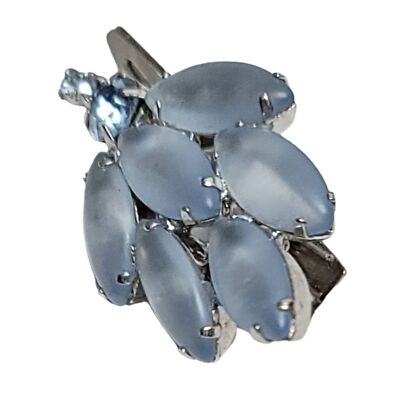 Blue Prong-Set Crystal Rhinestone Hair Accessory Clip | eBay display picture 1