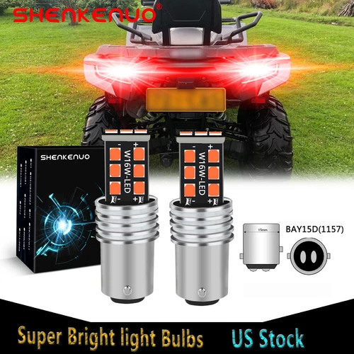 2 SUPER LED TAILLIGHT LIGHT BULB for 2010-2011 Kawasaki KLF250 Bayou 250: US