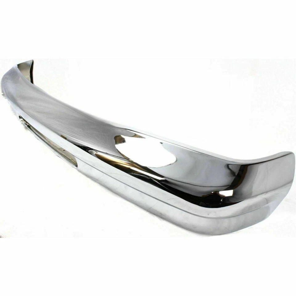 Novo para-choque dianteiro cromado sem furo de válvula compatível com E-250 E-150 Econoline FO1002421 - Imagem 2 de 4