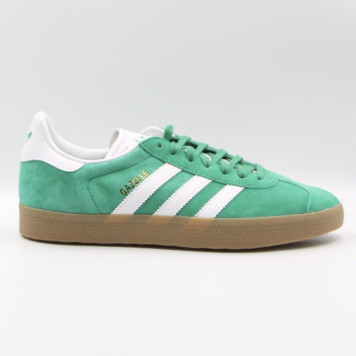 スニーカー adidas gazelle green white IG0671 Adidas Gazelle Mens Suede Sneakers Green White Brown Gum