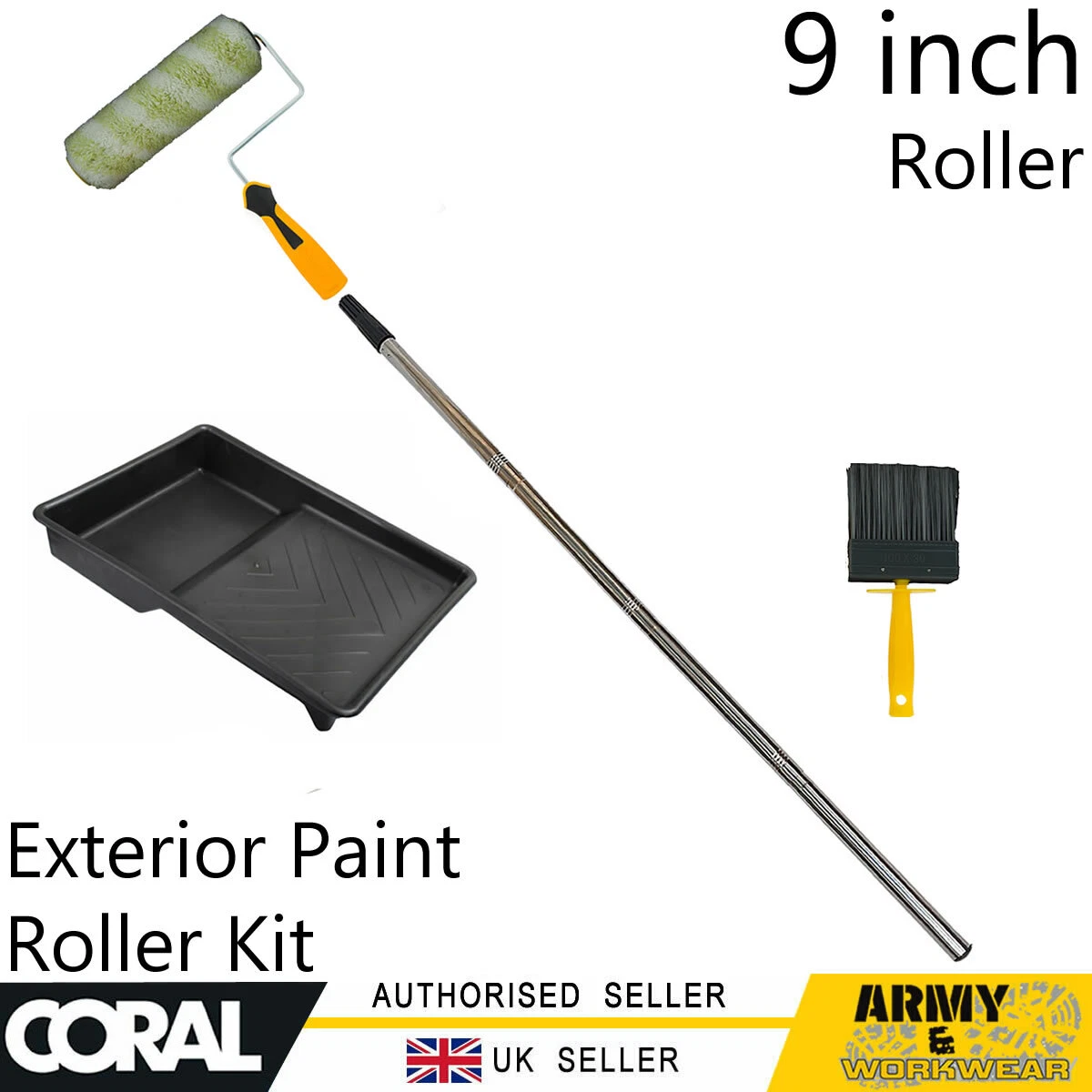 Exterior Paint Roller Kit Long Pile Covers 9
