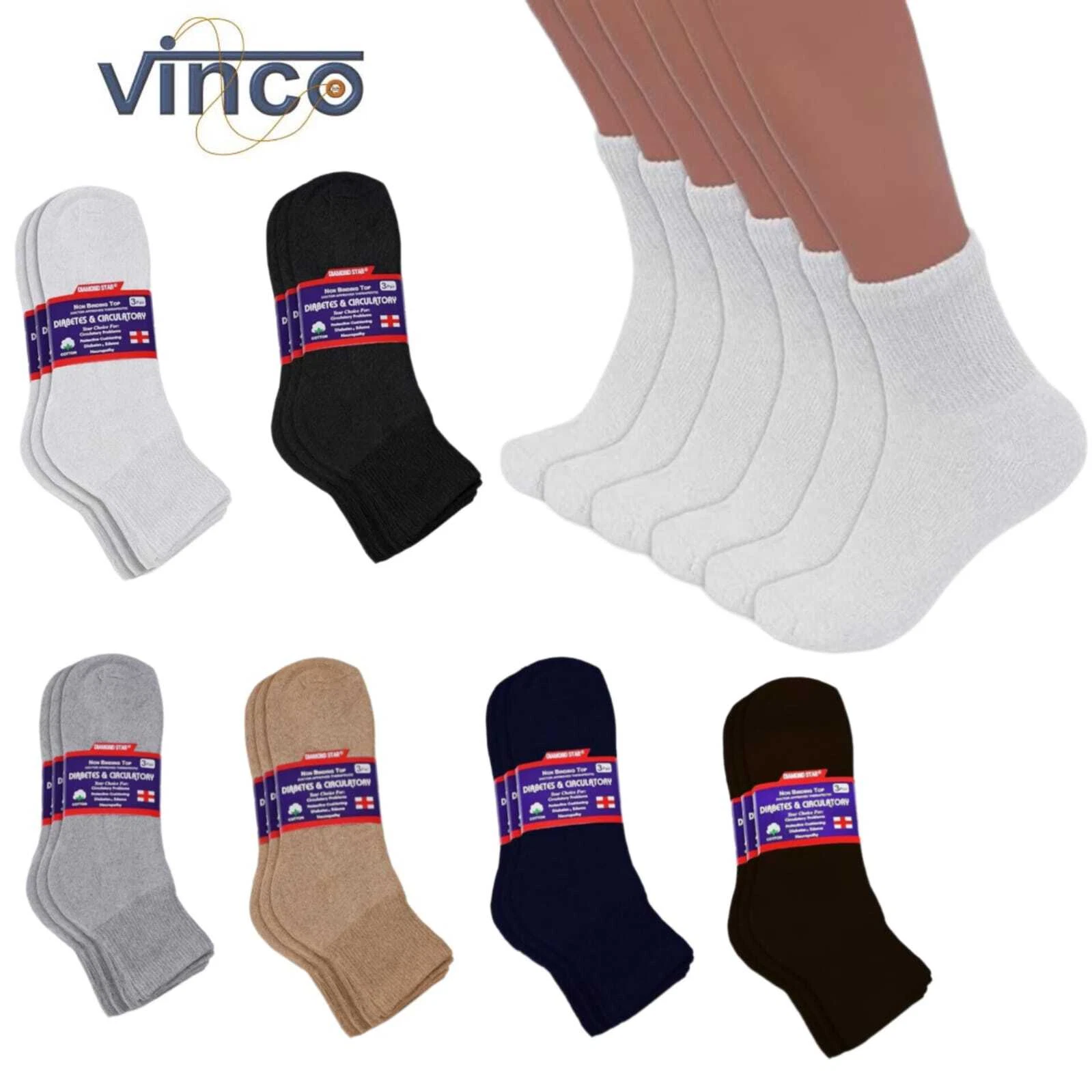 Men Diabetic Ankle Quarter Socks Wholesale Bulk Lots Health Circulatory 9-15
Opens in a new window o