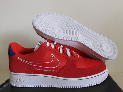 NIKE AIR FORCE 07 LV8 “FIRST USE” UNIVERSITY RED-WHITE SZ 13 [DB3597-600] 