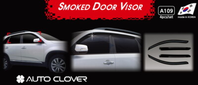 Black Smoked Door Visor Rain Vent Guard Window 4p A109 For Kia Sorento 10 15 Ebay