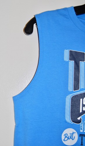 NWT Air Jordan Big Boys Blue "No I in Team" Sleeveless Logo T- Shirt sz L - Picture 4 of 7