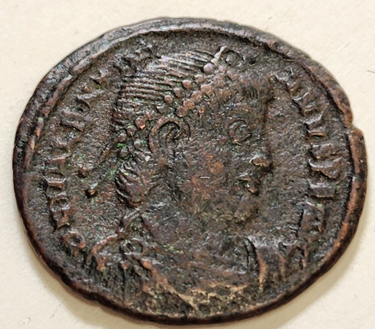 Valentinian I Ae3. 364-367 Ad. D N Valentinianvs P F Avg