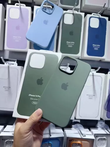 Custodia originale in silicone con MagSafe per iPhone 16 Pro Max 15 Pro 14 13 12 - Imagen 52 de 54