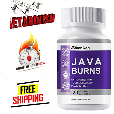 Java Burns Powerful Formula, Strong Diet Slimming Pills Weight Loss - 120 Caps