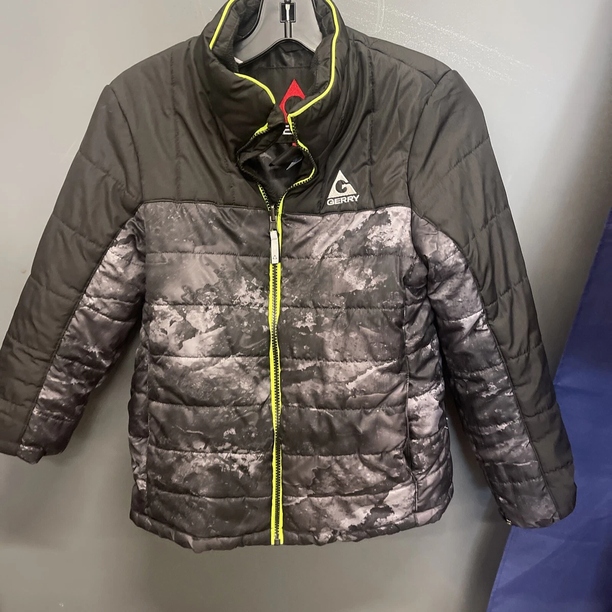 Kids Gerry Black Camo Winter Puffy Jacket Sz M | eBay