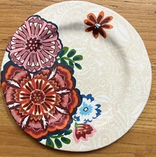 Tag Red Floral MELAMINE Dinner Plates Set Of 4