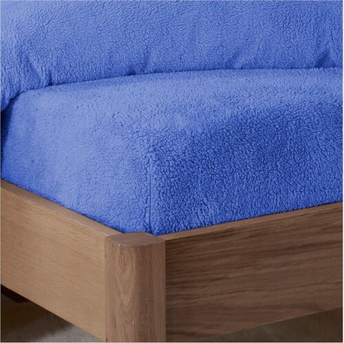 MIA EXTRA DEEP TEDDY FLEECE FITTED SHEET WARM COSY BEDDING SINGLE DOUBLE KING - Picture 33 of 69