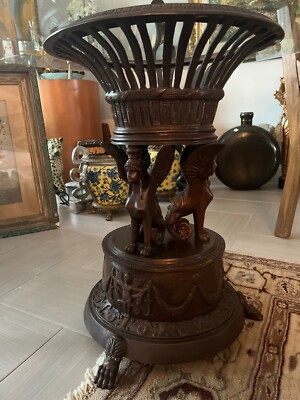 CLAUDE MICHEL CLODION ( FRENCH) AFTER. BRONZE TABLE BASE  SIGNED C.M. CLODION