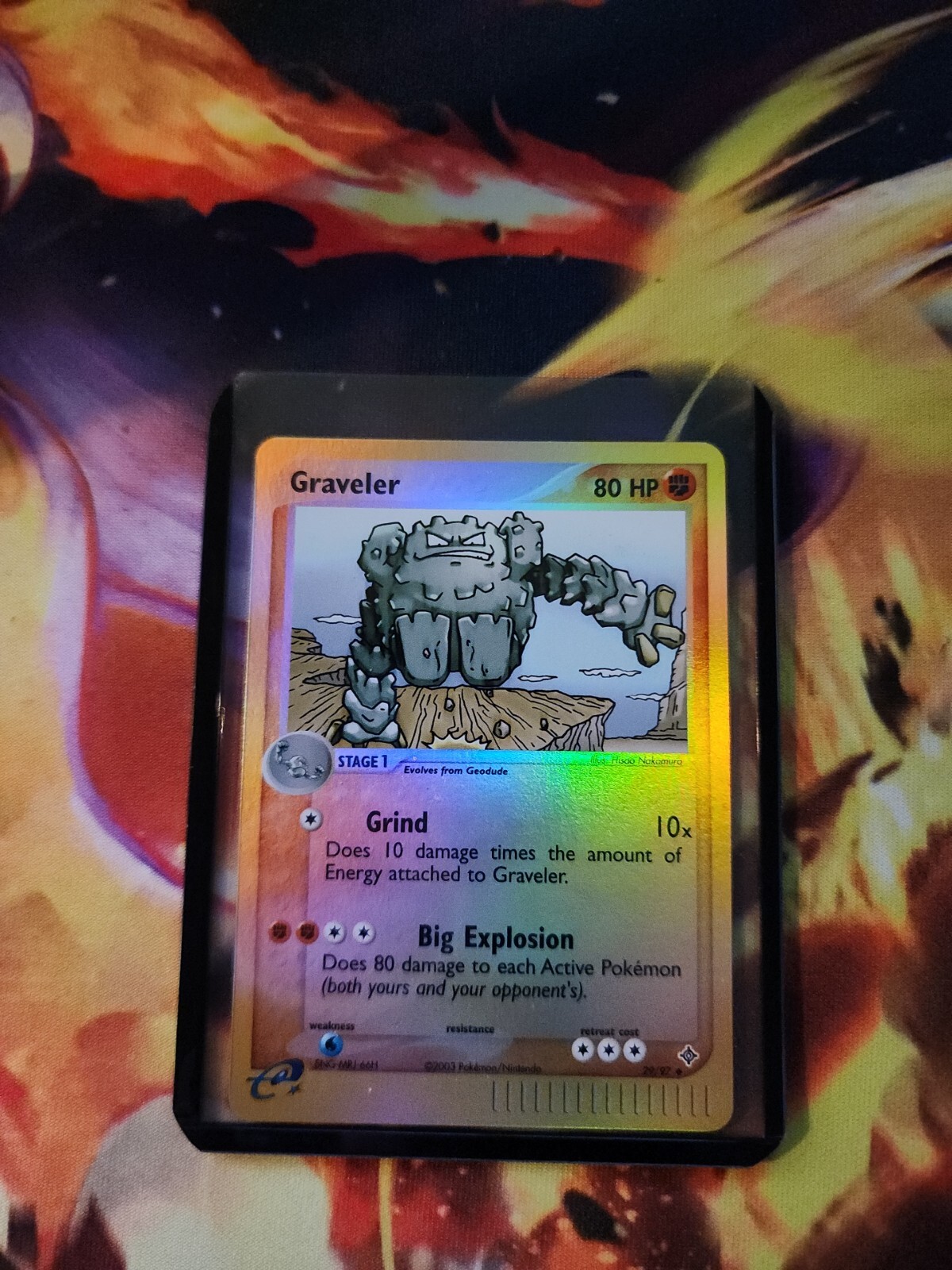 Pokemon Dragon Reverse Holo Graveler Card No.29/97
