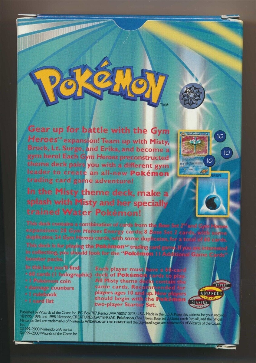 ポケモンカード英語版　Misty THEME DECK Pokemon Trading Card Game Misty Theme Deck SEALED | eBay