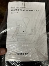 Snailax Neck Shoulder Heating Wrap with Vibrating Massage SL661B NEW OPEN BOX