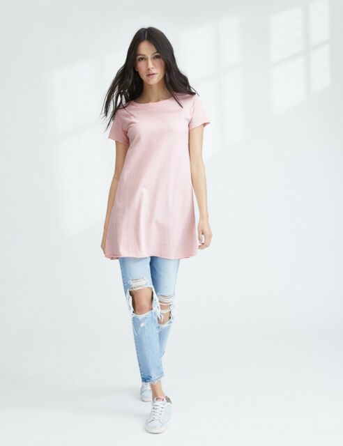 Frank Eileen Tee Lab Love Letter Pink Lab422 Short Sleeve Dress Tunic Top Xs For Sale Online