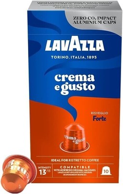 Lavazza Crema e Gusto Forte Coffee Arabica and Robusta Nespresso | 10 Pods 55g