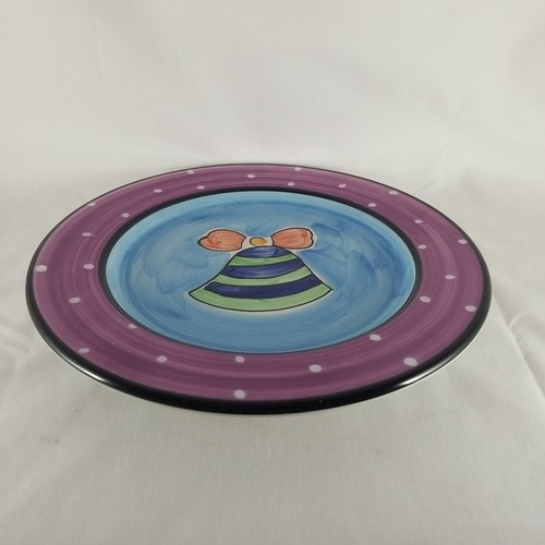 MIKASA "With Love" VINTAGE Bell Christmas Dessert Plate 8 1/4" Dia. Portugal - Picture 2 of 6