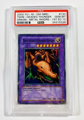 PSA8初期　双頭の雷龍/Twin-Headed Thunder Dragon Yu-Gi-Oh Twin Headed Thunder Holo 1st Edition Psa 10 Dragon