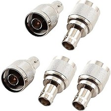 5PCS N Type Male Plug To BNC Female Jack Straight Coaxial RF Connector High Qua