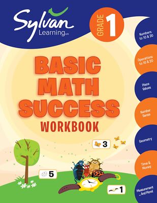 1st Grade Basic Math Success Workbook: Numbers and Operations, Geometry, Tim...