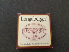 Longaberger 1999 Homestead Basket Tie-On NOS NIB