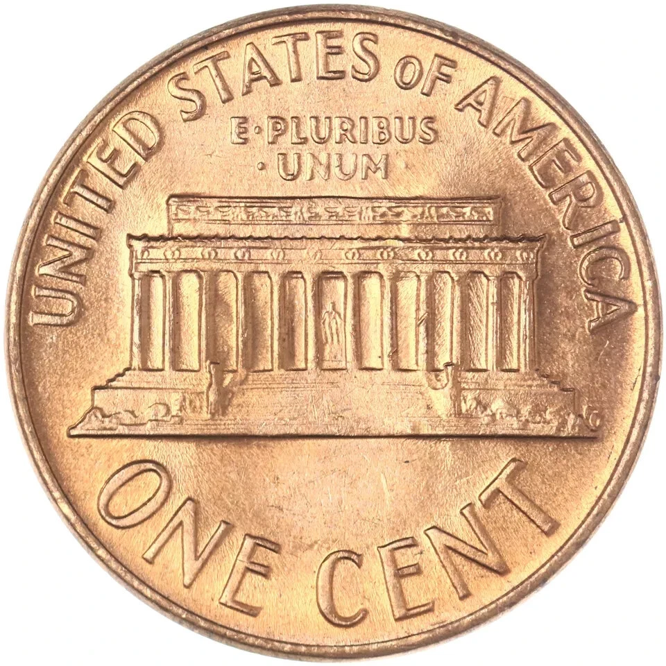 1968 D Lincoln Memorial Cent Uncirculated US Mint - Image 2 of 2