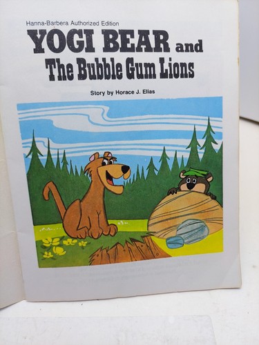 Yogi Bear And The Bubble Gum Lions 1974 Paperback Book Hanna Barbera - Picture 3 of 4
