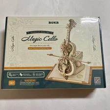 ROKR 3D Magic Cello Mechanical Music Box NEW IN BOX