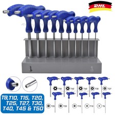 Torx Schraubendreher Satz Quergriff Seitenantrieb T9-T50 Schraubenzieher T-Griff