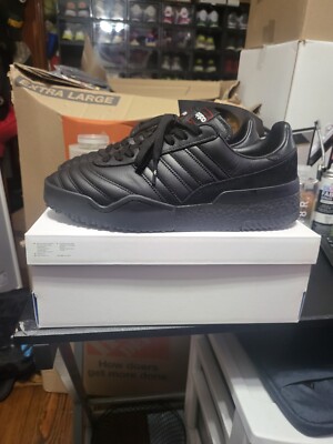 Adidas Alexander Wang Bball Soccer Triple Black Size 11 WITH BAG