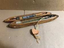 vintage weaving wood looms lot of 2 GERMAN MADE
