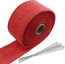 2 X 16 Ft Exhaust Heat Wrap Roll Manifold Heat Wrap Fiberglass Heat Shield Red 2 X 16 Ft Exhaust Heat Wrap Roll Manifold Heat Wrap Fiberglass Heat Shield Red