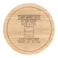 Happy Muttertag Rum Kenner Rund Zerkleinern KäSebrett Mutter Drunk Lustig