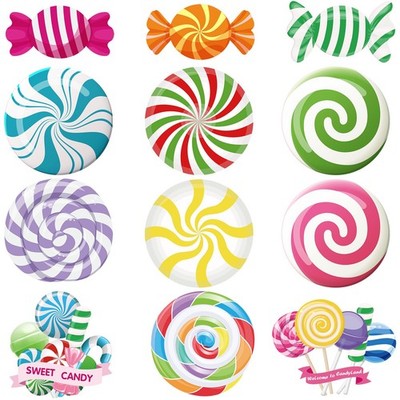 Christmas Candy Bulletin Board Decorations 60 PCS Sweet Paper Cutouts DIY Craft