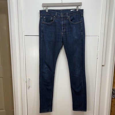 Rag & Bone Selvedge Jeans Fit 1 Extra Slim Rinse Blue Standard Issue Größe 33