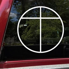 Opus Dei Seal Vinyl Decal | Catholic Church Symbol | Priestly Society Emblem