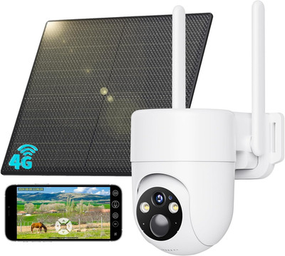 4G LTE Überwachungskamera OHNE WLAN mit SIM Karte, 2K HD CCTV Kamera 