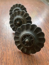 antique brass drawer knobs x3 /antique brass cabinet knobs 