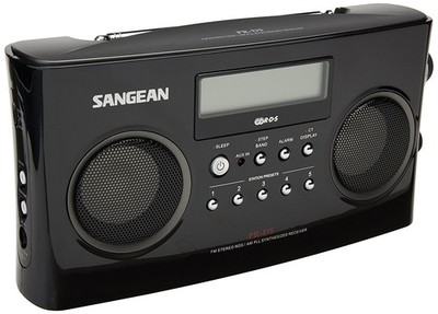 Sangean PR-D5 BK AM/FM Portable Radio with Digital Tuning and RDS, Black