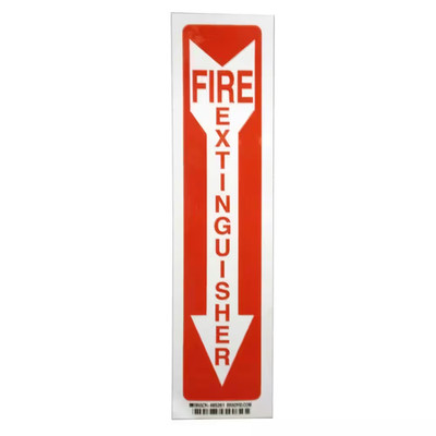 14 In. X 3-1/2 In. Fiberglass Fire Extinguisher Sign