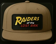 Raiders Of The Lost Ark Indiana Jones Removable Metal Patch, Snapback