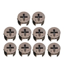 15mm connection device cam locking device galvanized fittings copper tone 10pcs