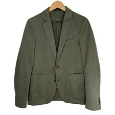 Officine Générale Daily Classics 44 EU Olive Green Cotton Blazer Sportcoat