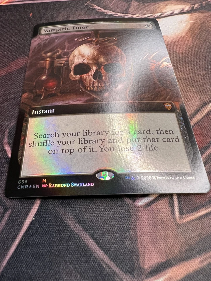 Vampiric Tutor - Extended Art foil - CMR #656 - MTG black magic - Image 3 of 4
