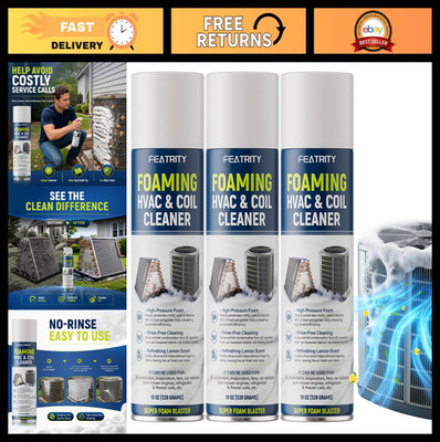 Foaming AC Coil Cleaner 57 oz - Powerful Condenser & Evaporator Cleaner, Easy Us