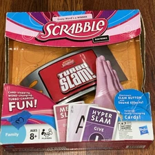 Electronic Scrabble Turbo Slam. Brand New. Damaged Packaging. See Photos