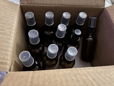 Glass Amber Spray Bottles 2oz Each 11 Pack New Open Box