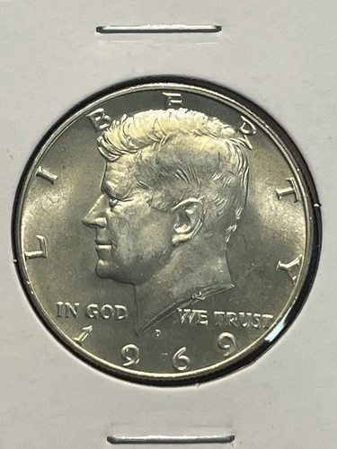1969 D Kennedy Half Dollar BU 40% Silver